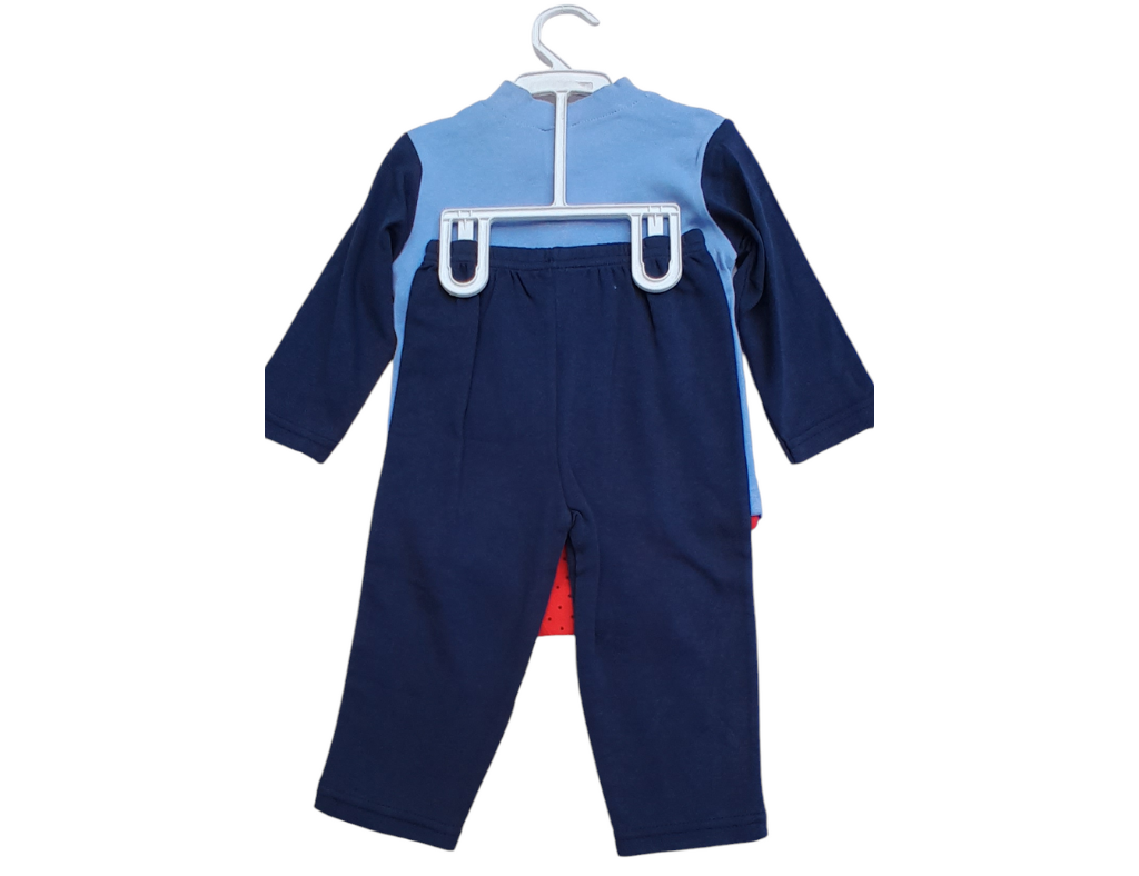 Baby Romper Suit Red & Blue 3 PC