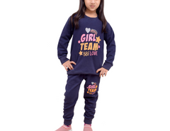 Blue Girl Team Track Suit 2 Pc- 1 Year To 12 Years