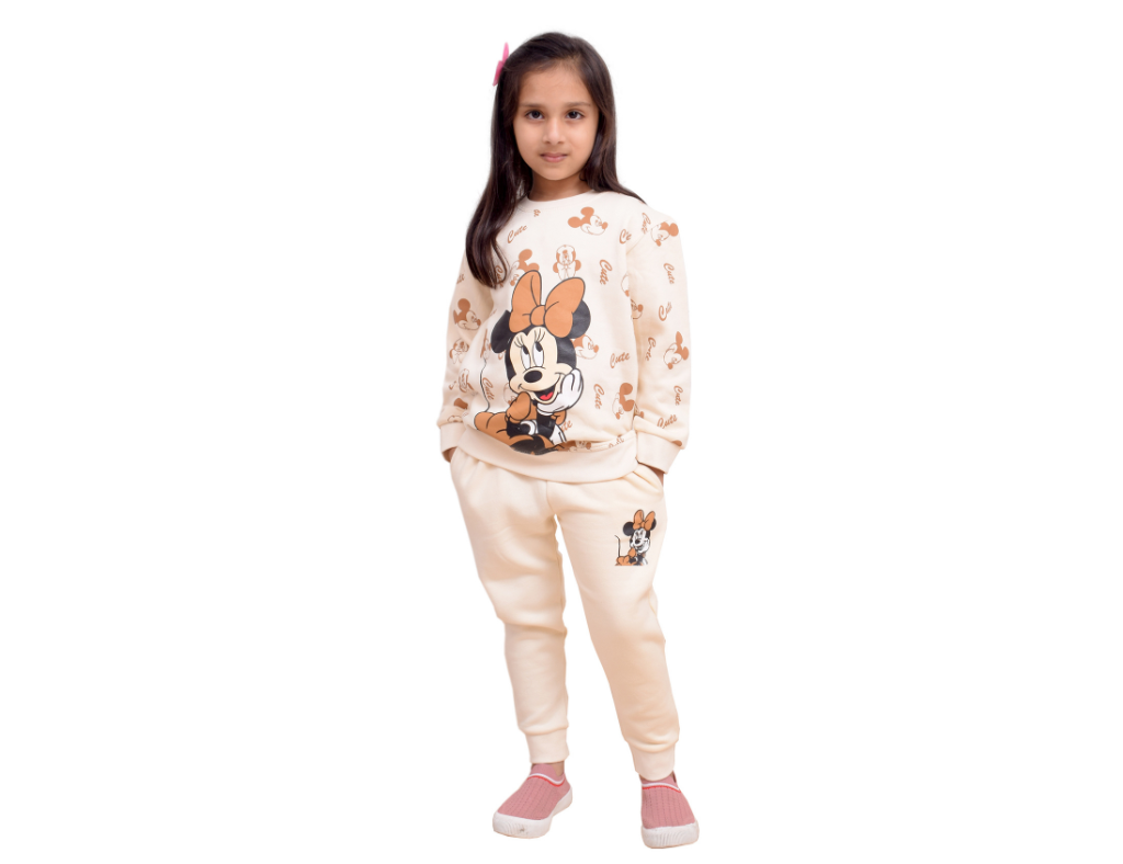 Mini Off White Sweat Suit 2 PC