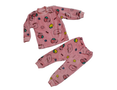 Baby Sleep Suit 2 PC Pink Strawberry