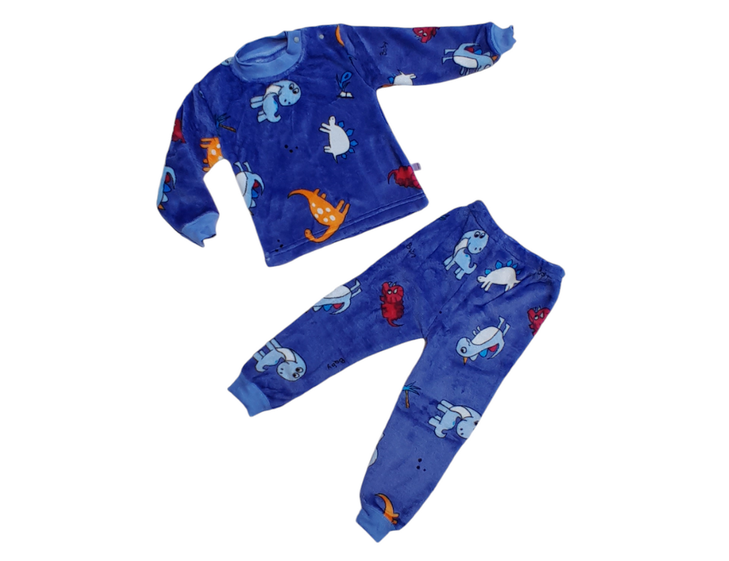 Baby Sleep Suit 2 PC Purple Dino