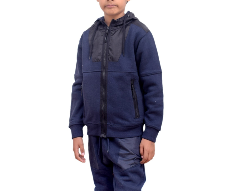 Navy Blue Hooded Sweat Track Suit 5 Years-14 Years