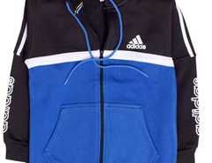 Black and Blue Zipper Hoodie