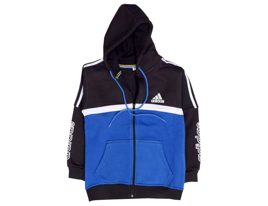 Black and Blue Zipper Hoodie