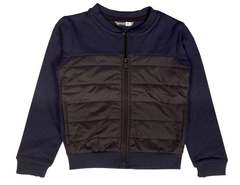 Boy's Blue Contrast Design Bomber Jacket