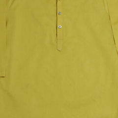 Canary Yellow Plain Lawn-Kids Kurta & Trouser