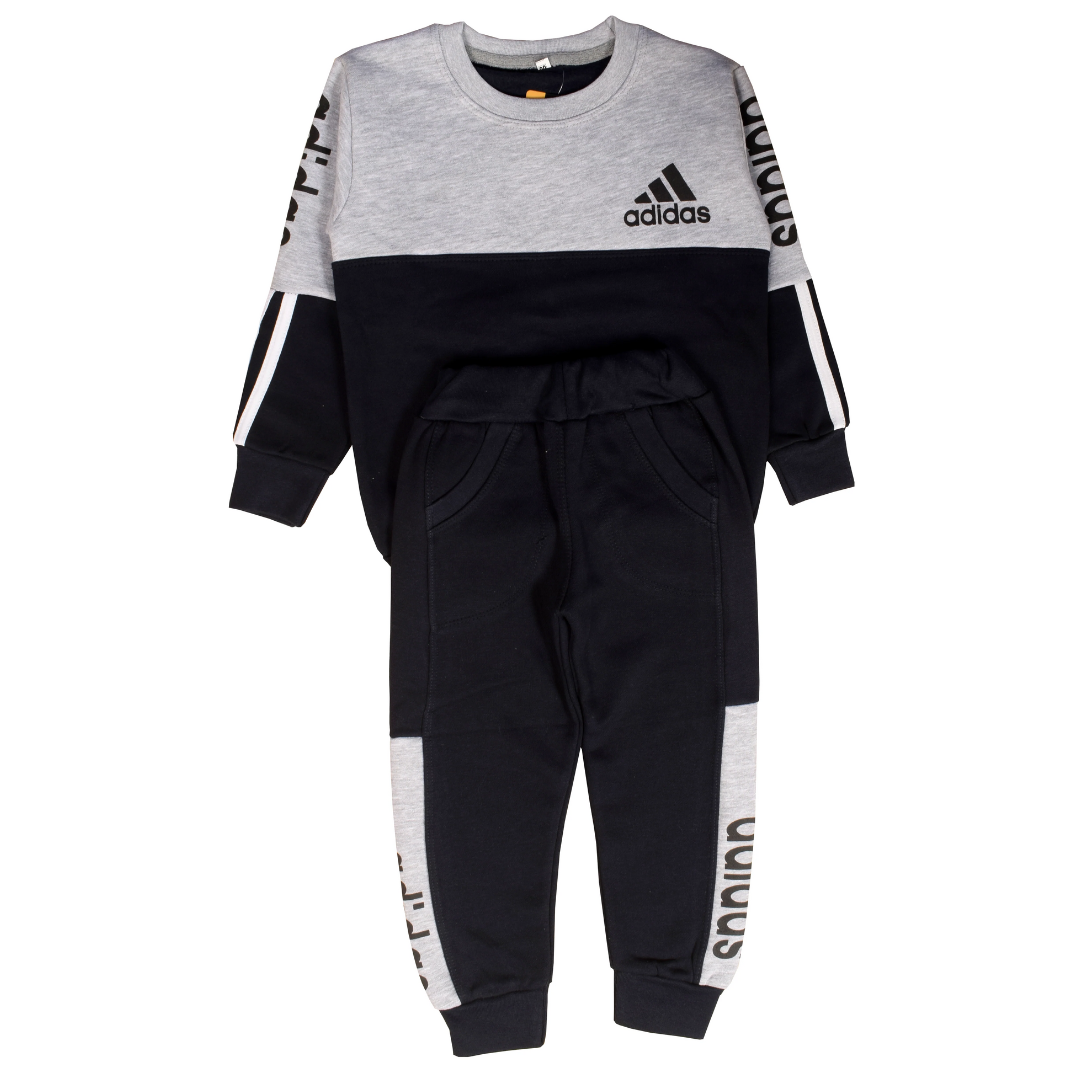 Gray Blue Track Suit 2 Pc