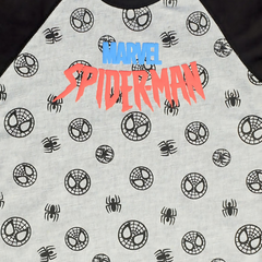 Grey-Black-Marvel-Spider-man T-Shirt-A