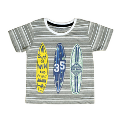 Grey-Stripes-Skate-shirt T-Shirt