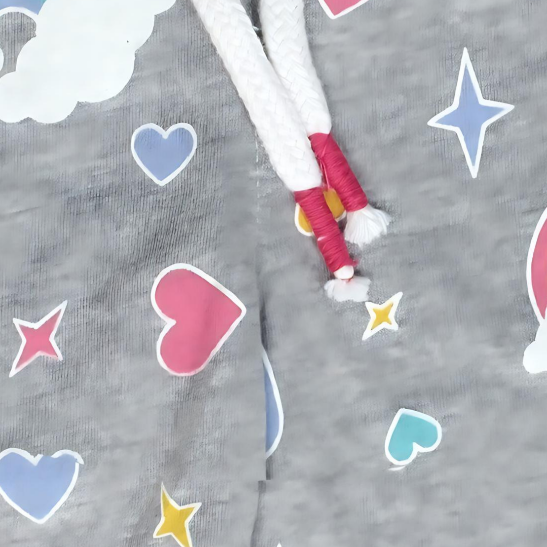 Grey Rainbow cloud Girl-Trouser