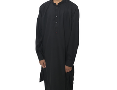 Kids Black Kurta and Trouser