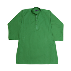 Moss Green Plain Plain Lawn-kids Kurta & Trouser