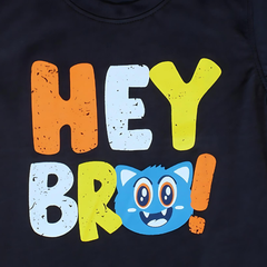 Navey-Blue-Hey-Bro T-Shirt