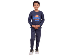 Navy Basket Ball 2 PC Track Suit-1 Years to 10 Years