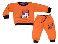 Orange Mini Mouse Infant Sweat Suit 3Months-12 Months