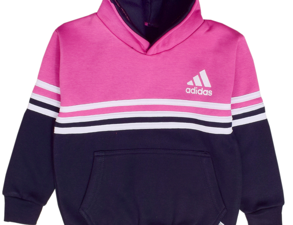 Pink Black Girl Hoodie Track Suit 2 Pc