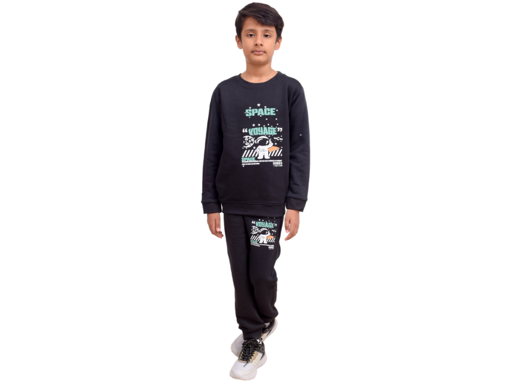 Space Black Boy 2 PC Track Suit- 1 Years To 12 Years