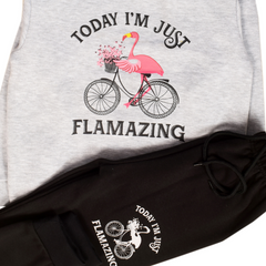 Flamingo Girl Sweat Suit 2 PC