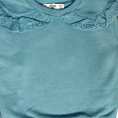 Aqua Green Lace Terry Sweatshirt 1 PC