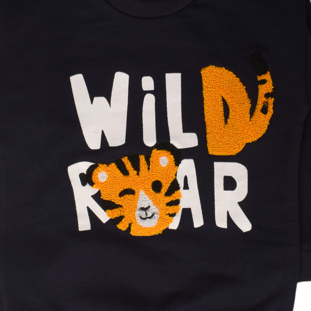 Wild Bear Blue Boy Terry Sweat Shirt 1 PC